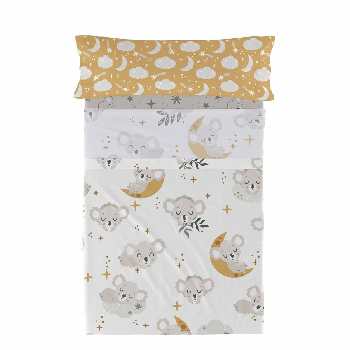 Baby Koala Juego De Sábana Cama 80/90 (160x270 Cm) Multicolor 5 Baby Koala Juego De Sábana Cama 80/90 (160x270 Cm) Multicolor - Imagen 3