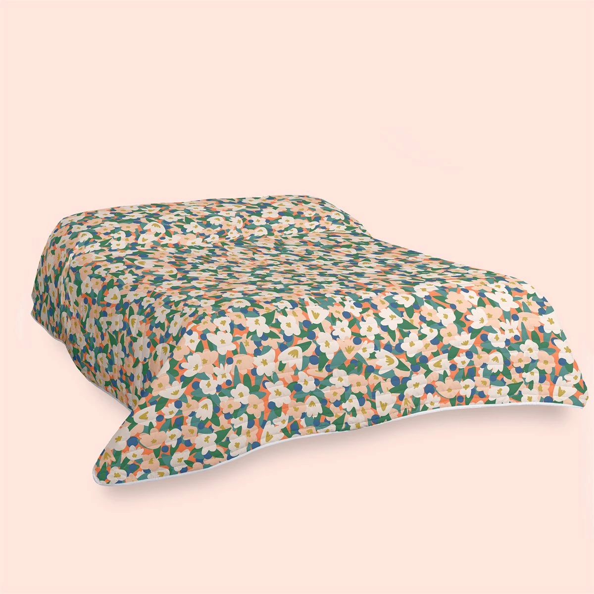 Flower Power Colcha Cama 80/90 (180x260 Cm) Multicolor 3 Flower Power Colcha Cama 80/90 (180x260 Cm) Multicolor
