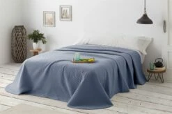 Vipalia - Colcha Bouti Pique 30% Algodón - 70% Poliester. Modelo Silver Cama 90 Cm - 180x260 Cm, Color Marino/Azul -Forros De Cama Ventas 2024 132383185461b3cfbc24a7b4a3df0b79f7bec752 73c97259e1c047e1ab39f4081aec5a95