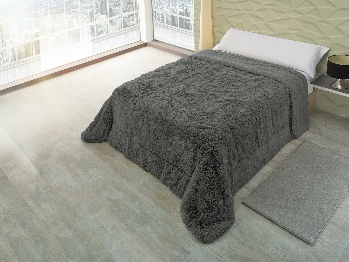 Edredón DELUXE Color GRIS Para Cama De 150cm 3 Edredón DELUXE Color GRIS Para Cama De 150cm