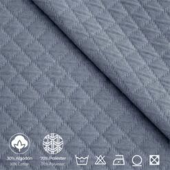 Vipalia - Colcha Bouti Pique 30% Algodón - 70% Poliester. Modelo Silver Cama 90 Cm - 180x260 Cm, Color Marino/Azul -Forros De Cama Ventas 2024 183f28275ea30ca127b5ea1b3ac0a3fd4c068972 0b2d1b34557243d083405a71b176db94