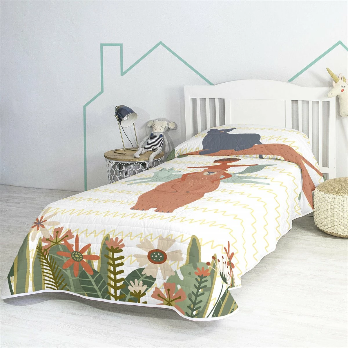 Jungle Life Colcha Cama 105 (200x260 Cm) Multicolor 4 Jungle Life Colcha Cama 105 (200x260 Cm) Multicolor - Imagen 2