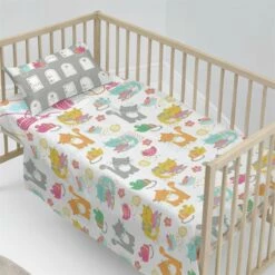 Cat & Mouse Juego De Sábana Cuna (100x130 Cm) Multicolor