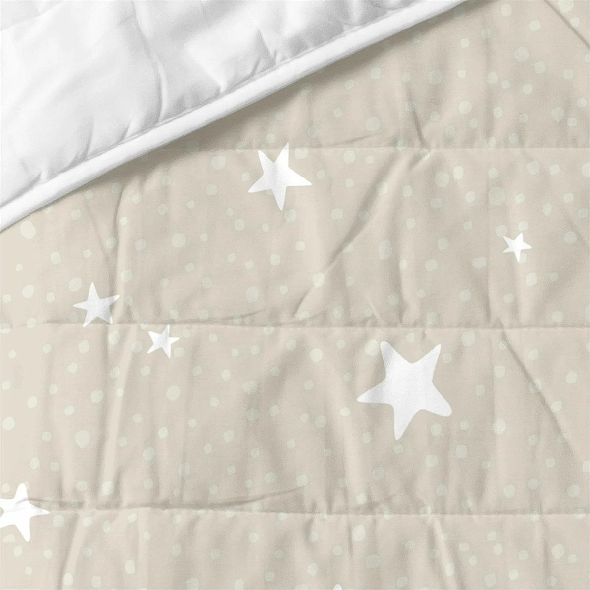Little Star Beige Colcha Cama 80/90 (180x260 Cm) Beige 5 Little Star Beige Colcha Cama 80/90 (180x260 Cm) Beige - Imagen 3