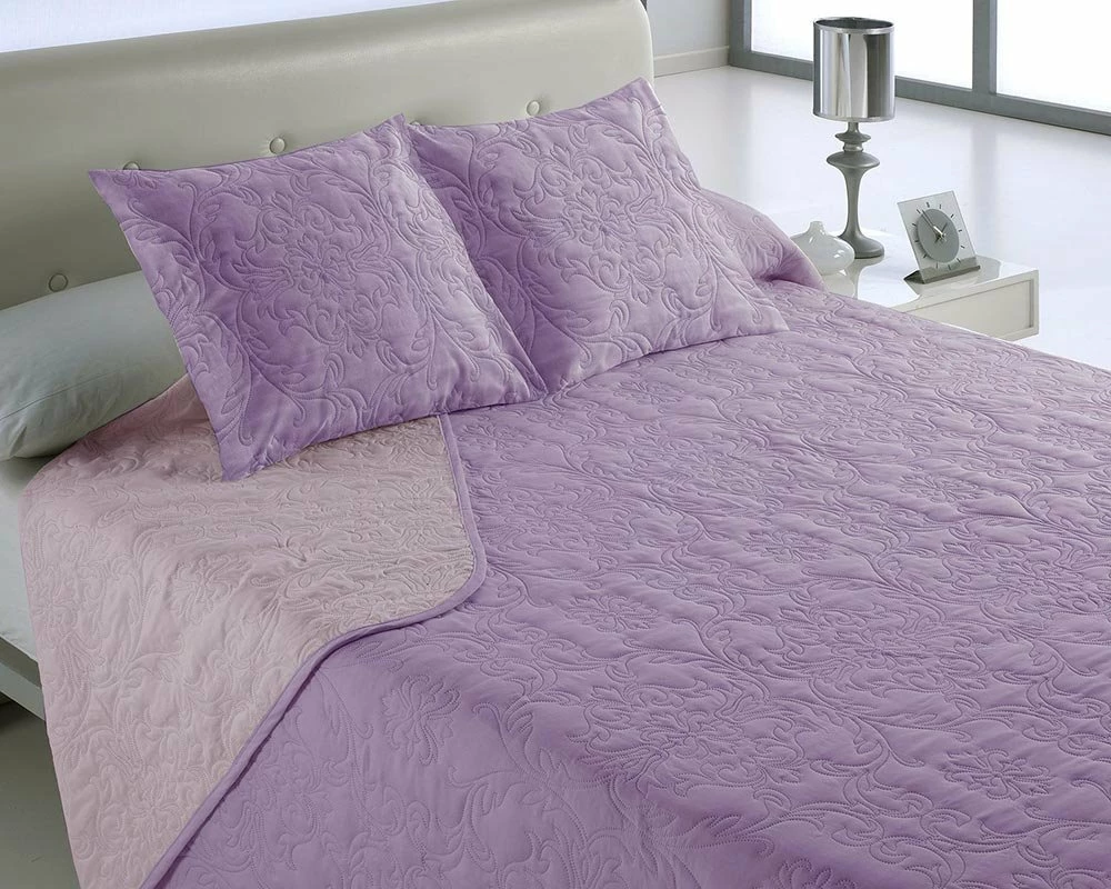 Colcha Bicolor VEGAS MALVA 3 Colcha Bicolor VEGAS MALVA