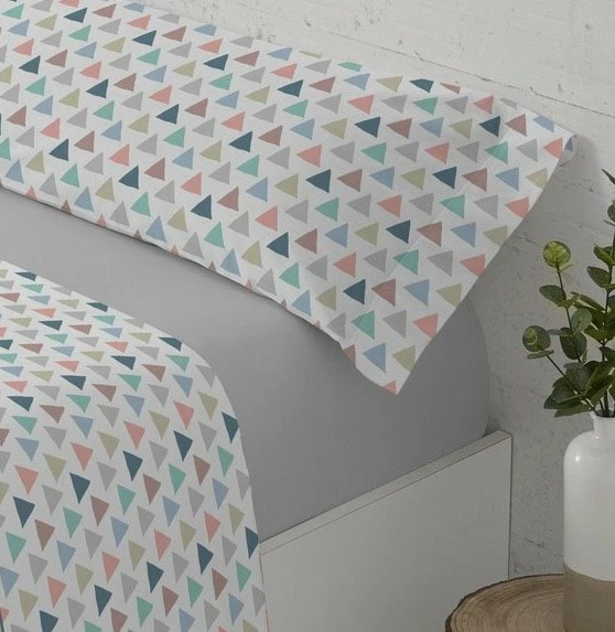 Juego De Sábanas Tres Piezas Cama De 90 Pirámide Gris Donegal 6 Juego De Sábanas Tres Piezas Cama De 90 Pirámide Gris Donegal - Imagen 4