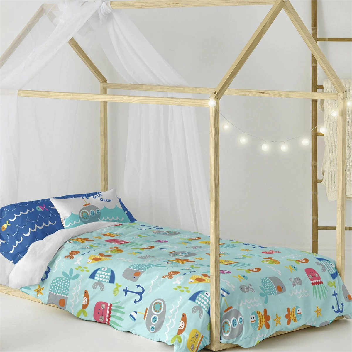 Sea Life Juego Nórdico 155x220 Multicolor 3 Sea Life Juego Nórdico 155x220 Multicolor