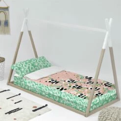 Panda Garden Pink Saco Nórdico 90x200Rosa