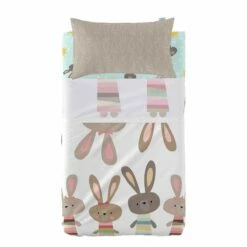 Rabbit Family Juego De Sábana Cuna (100x130 Cm) Multicolor -Forros De Cama Ventas 2024 4288cc3b5ce8cb76e8a76731d6eaefb77073712f 00655df37d70411e98b719bb6bb57178