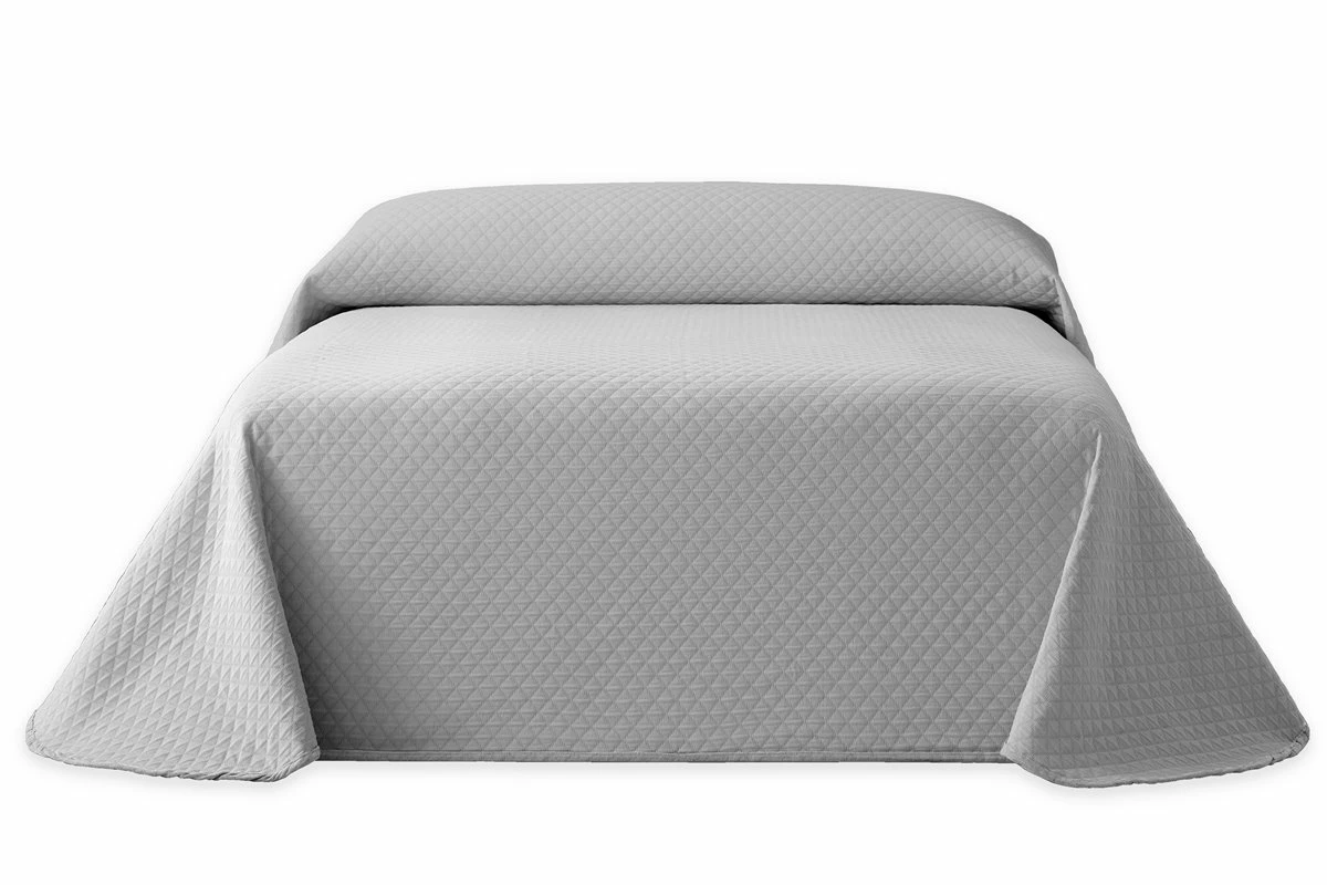 Vipalia - Colcha Bouti Pique 30% Algodón - 70% Poliester. Modelo Silver Cama 135 Cm - 235x260 Cm, Color Gris/Plata 3 Vipalia - Colcha Bouti Pique 30% Algodón - 70% Poliester. Modelo Silver Cama 135 Cm - 235x260 Cm, Color Gris/Plata