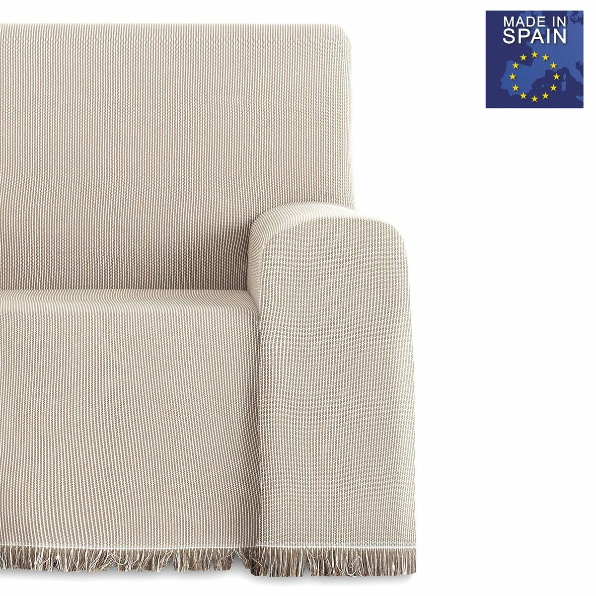 Vipalia Colcha Multiusos Sofa. Plaid Para Cama. Manta Foulard Cubresofa Cubrecama. Comoda Practica Y Suave. Poliester Algodon. Calidad Diseño. Paul 180 X 260 Cm Beige 4 Vipalia Colcha Multiusos Sofa. Plaid Para Cama. Manta Foulard Cubresofa Cubrecama. Comoda Practica Y Suave. Poliester Algodon. Calidad Diseño. Paul 180 X 260 Cm Beige - Imagen 2