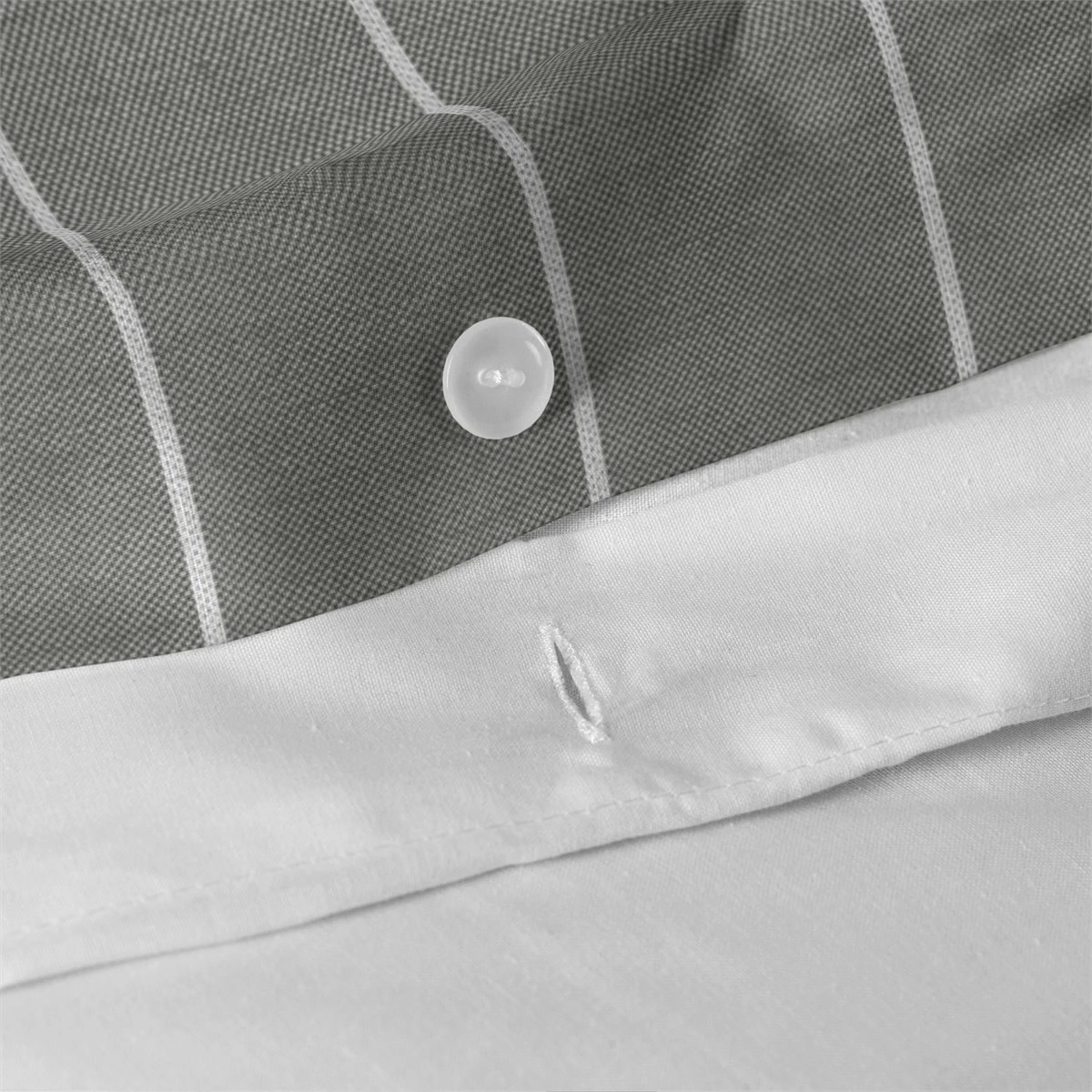 Basic Oxford Funda Nórdica 180x220 Gris 7 Basic Oxford Funda Nórdica 180x220 Gris - Imagen 5