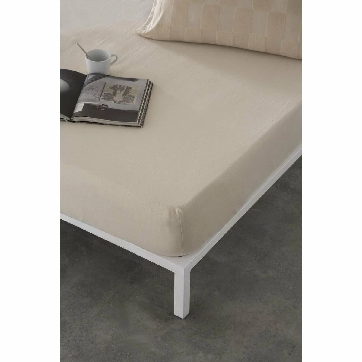 Sábana Bajera Ajustable Naturals ELBA Beige 90 X 190/200 Cm (Cama De 90) 3 Sábana Bajera Ajustable Naturals ELBA Beige 90 X 190/200 Cm (Cama De 90)