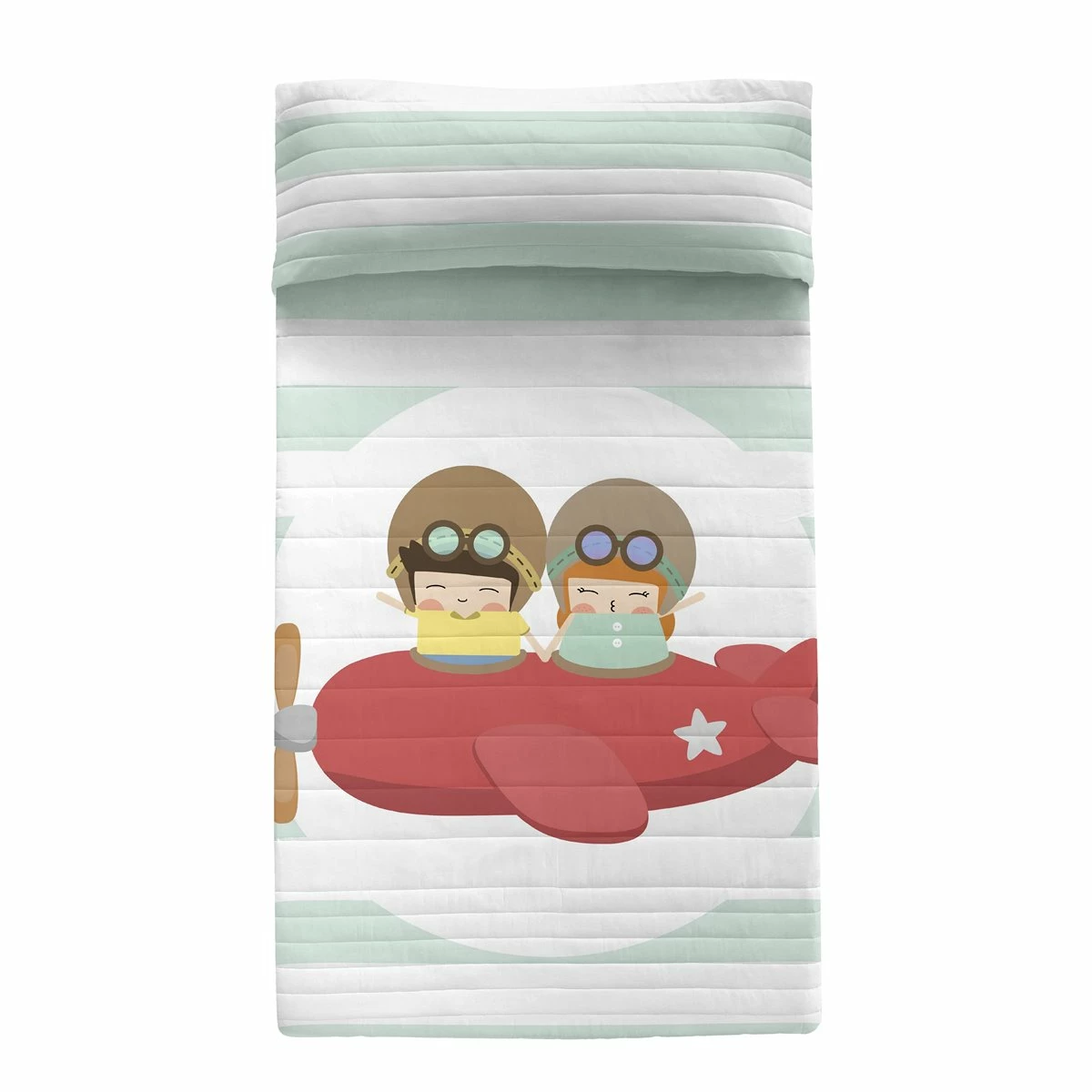 Learning To Fly Colcha Cama 80/90 (180x260 Cm) Multicolor 7 Learning To Fly Colcha Cama 80/90 (180x260 Cm) Multicolor - Imagen 5