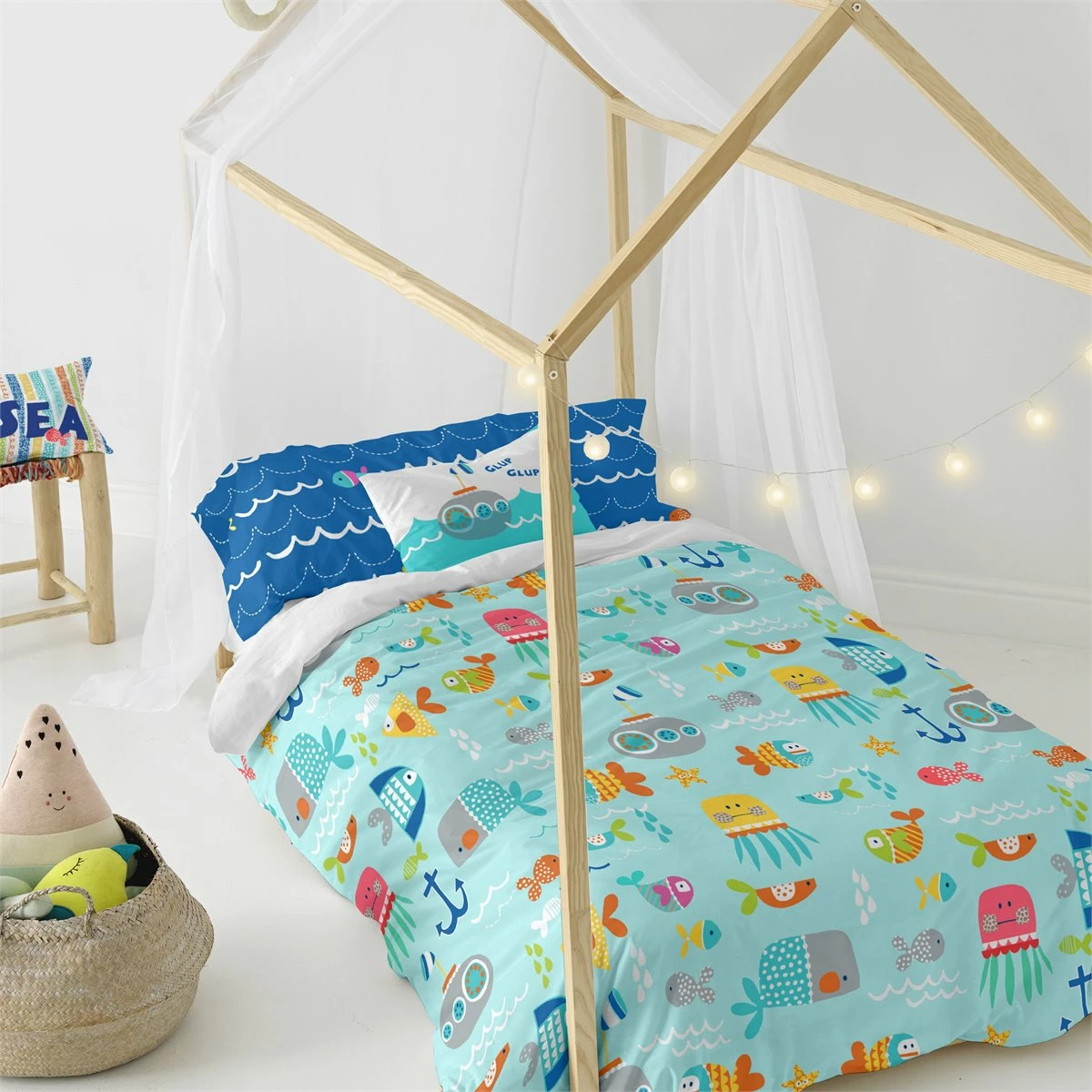 Sea Life Juego Nórdico 155x220 Multicolor 5 Sea Life Juego Nórdico 155x220 Multicolor - Imagen 3