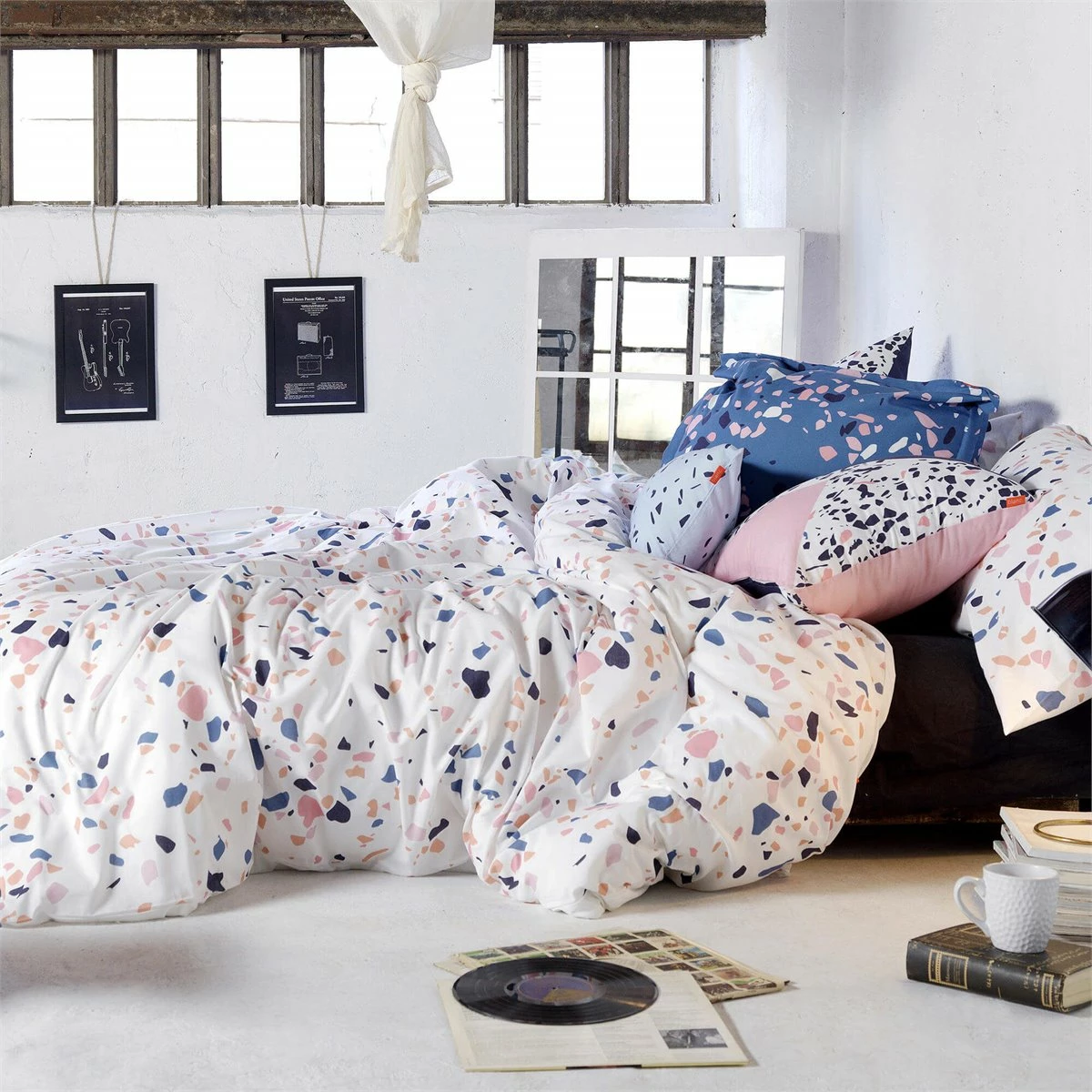 Terrazzo Funda Nórdica 220x220 Multicolor 3 Terrazzo Funda Nórdica 220x220 Multicolor