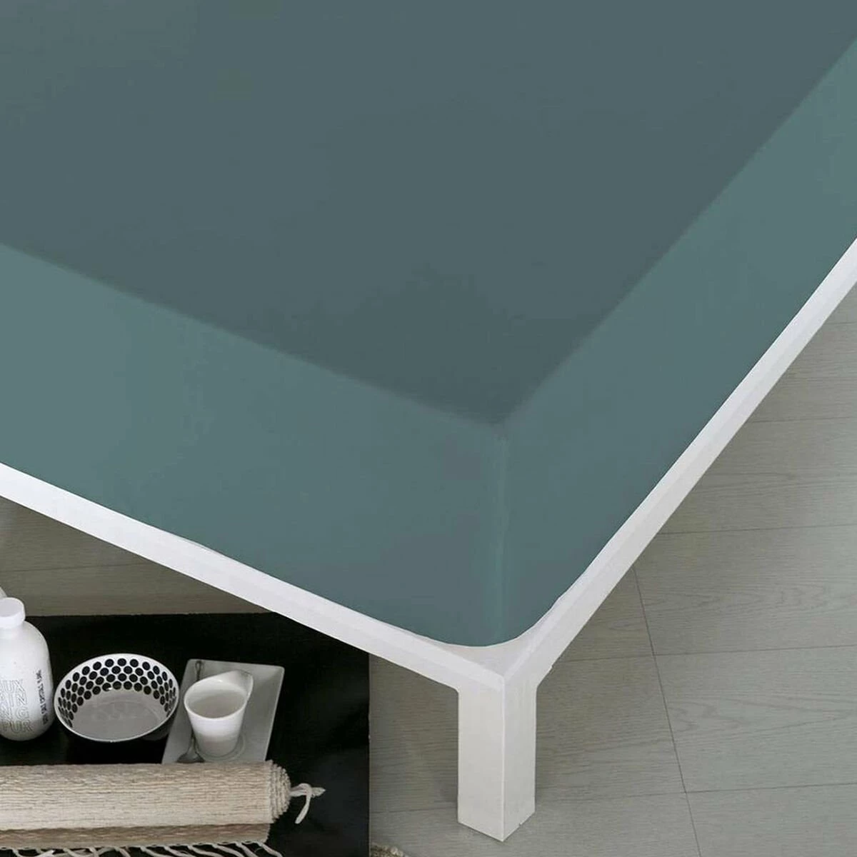 Sábana Bajera Ajustable Naturals Verde Cama De 105 (105 X 190/200 Cm) 3 Sábana Bajera Ajustable Naturals Verde Cama De 105 (105 X 190/200 Cm)