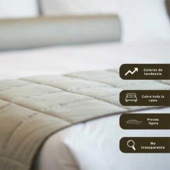 Colcha Lisa + Cojines Acolchada Belmonte Cama 90 Gris 180x260cm -Forros De Cama Ventas 2024 7d5b9635ff7082d63a03ef5b72935b5692dc8e89 14d3b863330b445e9dc7a21cab984c6d