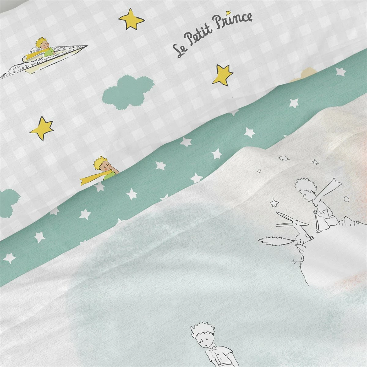 Nuages Juego De Sábana Cama 80/90 (160x270 Cm) Multicolor 5 Nuages Juego De Sábana Cama 80/90 (160x270 Cm) Multicolor - Imagen 3