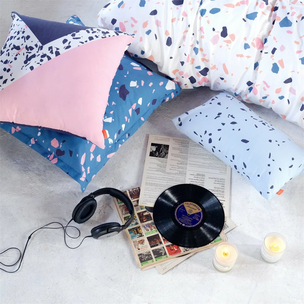 Terrazzo Funda Nórdica 220x220 Multicolor 5 Terrazzo Funda Nórdica 220x220 Multicolor - Imagen 3