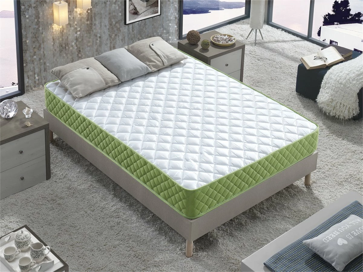 Colchón Viscoelástico Y Aloe, Especial Para Invitados, Altura 15 Cm. Evergreen 4 Colchón Viscoelástico Y Aloe, Especial Para Invitados, Altura 15 Cm. Evergreen - Imagen 2