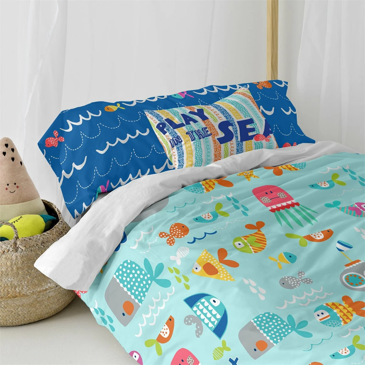 Sea Life Juego Nórdico 155x220 Multicolor 4 Sea Life Juego Nórdico 155x220 Multicolor - Imagen 2