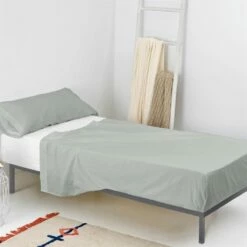 Basic Juego De Sábana Cama 80/90 (160x270 Cm) Gris
