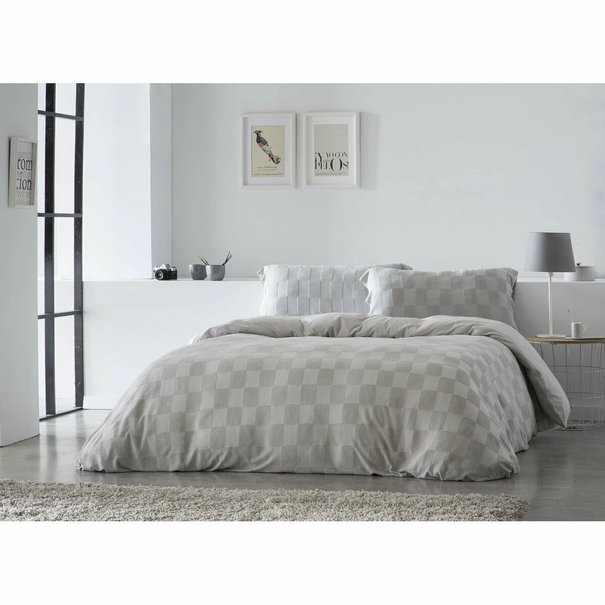 Funda Nórdica Naturals ELBA Gris Claro Cama De 90 (150 X 220 Cm) 4 Funda Nórdica Naturals ELBA Gris Claro Cama De 90 (150 X 220 Cm) - Imagen 2