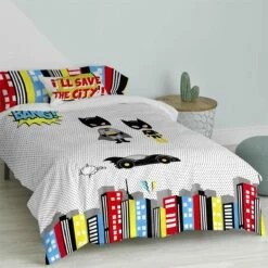 Bat Juego Nórdico 155x220 Multicolor