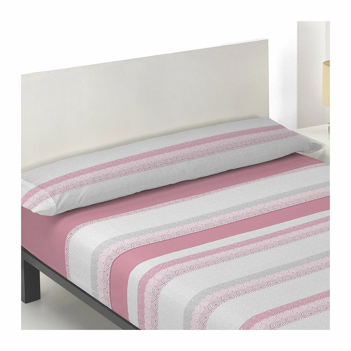 Acomoda Textil – Juego Sábanas Estampadas De Verano. (Espiral Rosa, Cama 105 Cm) 4 Acomoda Textil – Juego Sábanas Estampadas De Verano. (Espiral Rosa, Cama 105 Cm) - Imagen 2