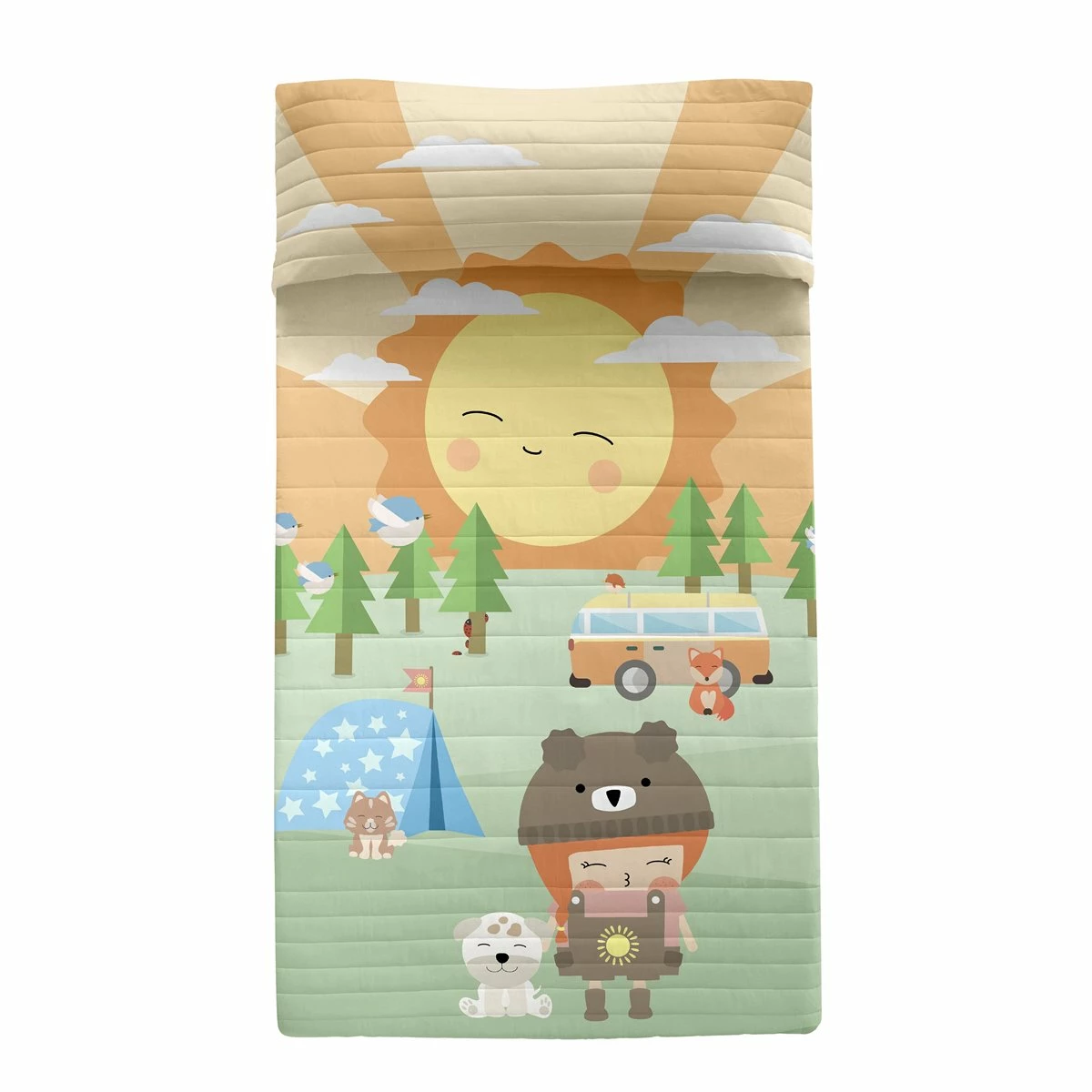 Camping Colcha Cama 80/90 (180x260 Cm) Multicolor 7 Camping Colcha Cama 80/90 (180x260 Cm) Multicolor - Imagen 5