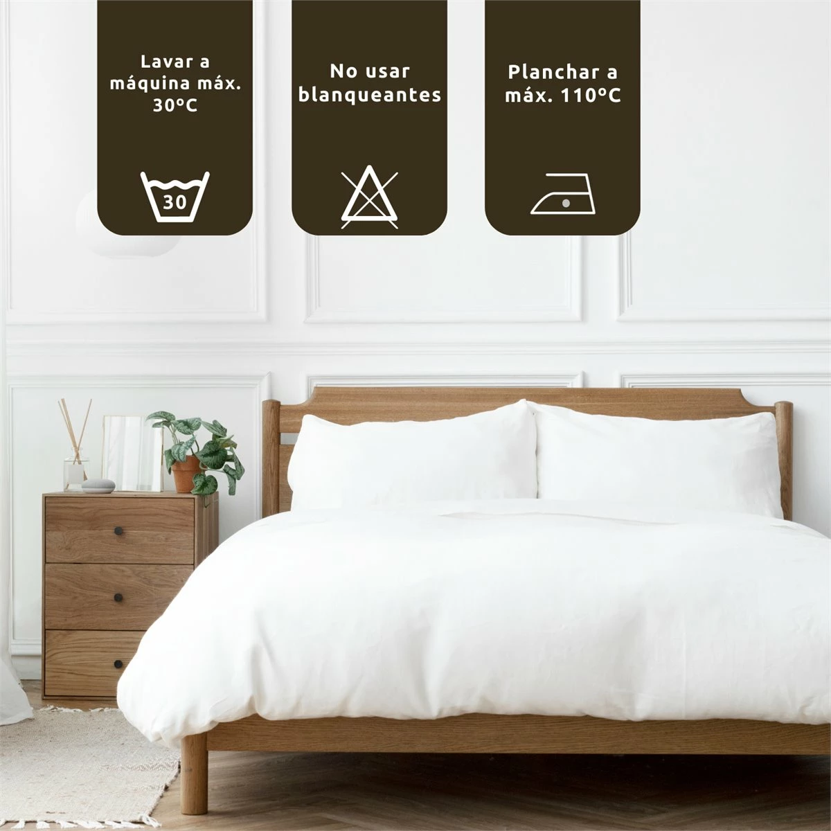 Juego De Sábanas 3 Piezas Cama 90cm Pull Gris Donegal Collections 5 Juego De Sábanas 3 Piezas Cama 90cm Pull Gris Donegal Collections - Imagen 3