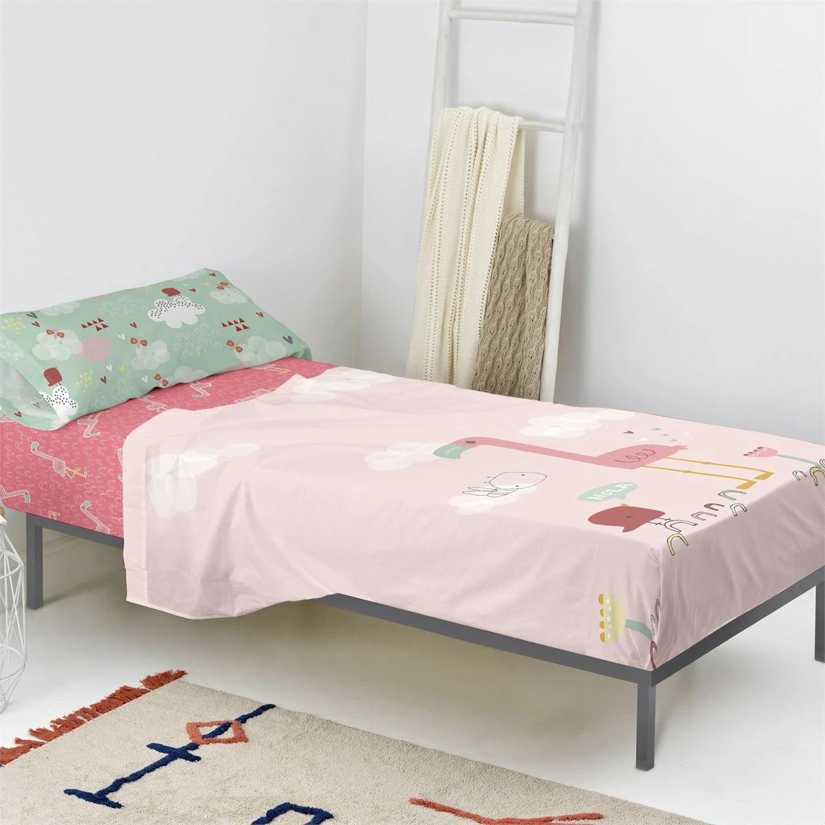 Hola Juego De Sábana Cama 80/90 (160x270 Cm) Multicolor 3 Hola Juego De Sábana Cama 80/90 (160x270 Cm) Multicolor