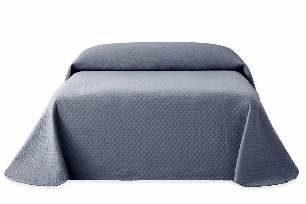 Vipalia - Colcha Bouti Pique 30% Algodón - 70% Poliester. Modelo Silver Cama 150 Cm - 250x260 Cm, Color Marino/Azul 3 Vipalia - Colcha Bouti Pique 30% Algodón - 70% Poliester. Modelo Silver Cama 150 Cm - 250x260 Cm, Color Marino/Azul