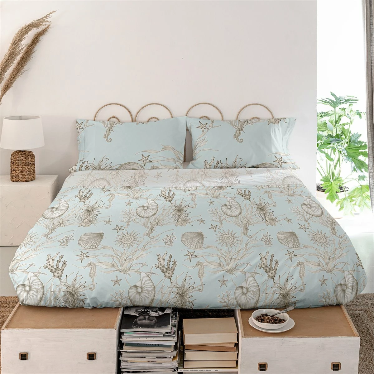 Coral Reef Sábana Cama 80/90 (160x270 Cm) Multicolor 5 Coral Reef Sábana Cama 80/90 (160x270 Cm) Multicolor - Imagen 3