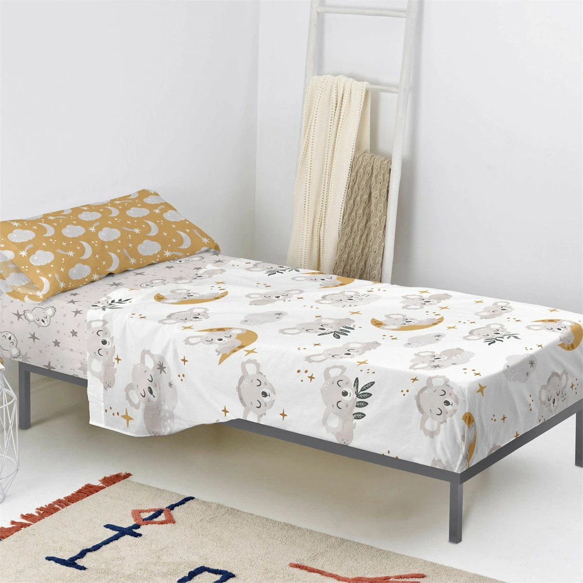 Baby Koala Juego De Sábana Cama 80/90 (160x270 Cm) Multicolor 4 Baby Koala Juego De Sábana Cama 80/90 (160x270 Cm) Multicolor - Imagen 2