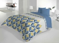 Colcha PONTE 135cm AZUL 220x220cm