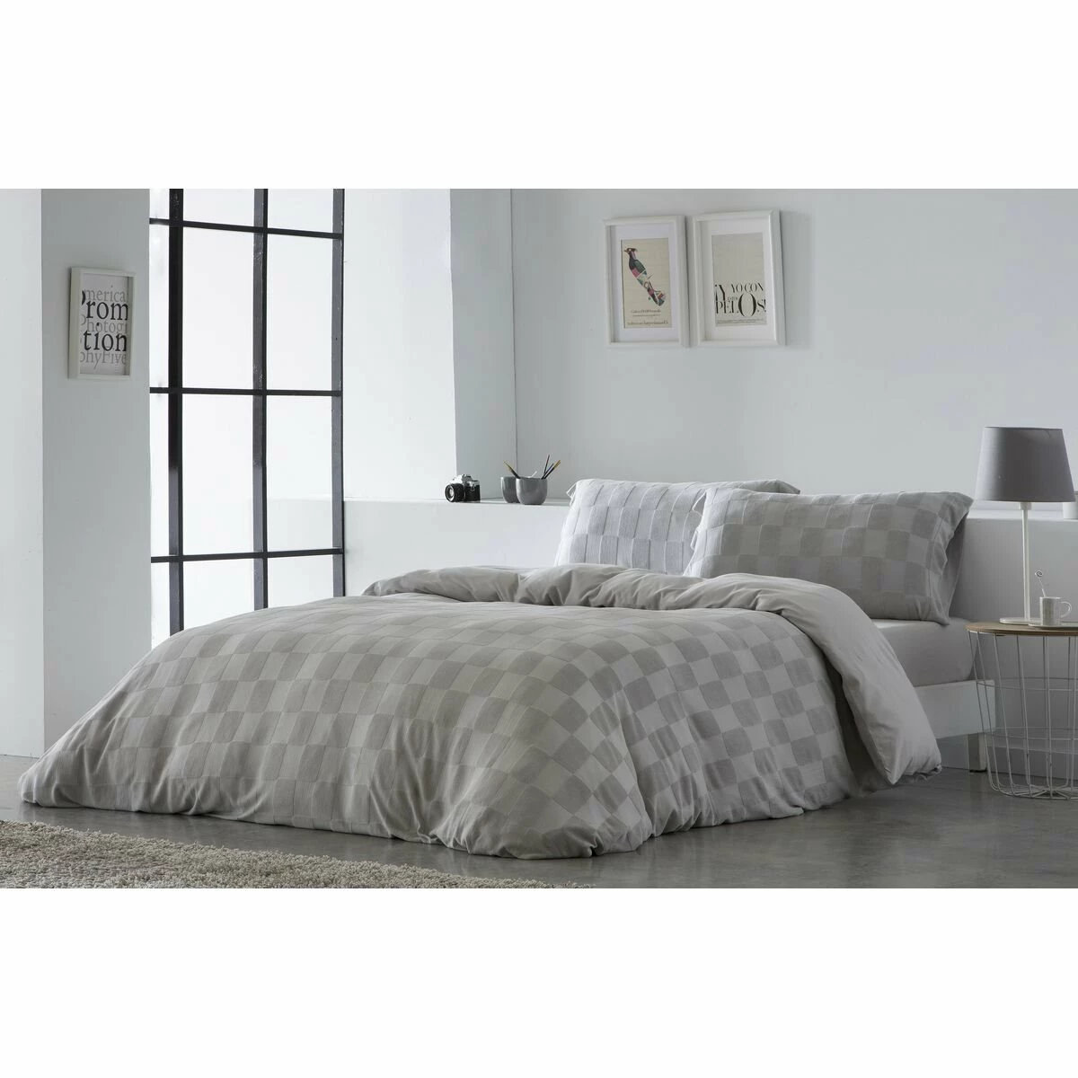 Funda Nórdica Naturals ELBA Gris Claro Cama De 90 (150 X 220 Cm) 6 Funda Nórdica Naturals ELBA Gris Claro Cama De 90 (150 X 220 Cm) - Imagen 4