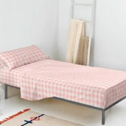 Vichy Pink Juego De Sábana Cama 80/90 (160x270 Cm) Rosa -Forros De Cama Ventas 2024 d9cd87c36be1b95bd70edeb558862a9a9c6467f1 dc96668129b64832b3884b53379219b5