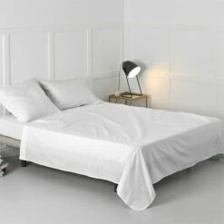 Basic Sábana Cama 80/90 (160x270 Cm) Blanco