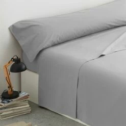 Vipalia - Juego De Sábanas Lisas 3 Piezas 50% Algodón - 50% Poliester. Modelo Rainbow Cama 135 Cm, Color Gris -Forros De Cama Ventas 2024 ddd23a40b1327148cafe55c14002400345e53a70 f2209fc88d04451e87b96ec3138bf541