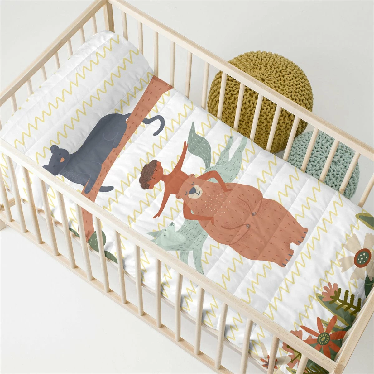 Jungle Life Colcha Cuna (100x130 Cm) Multicolor 4 Jungle Life Colcha Cuna (100x130 Cm) Multicolor - Imagen 2