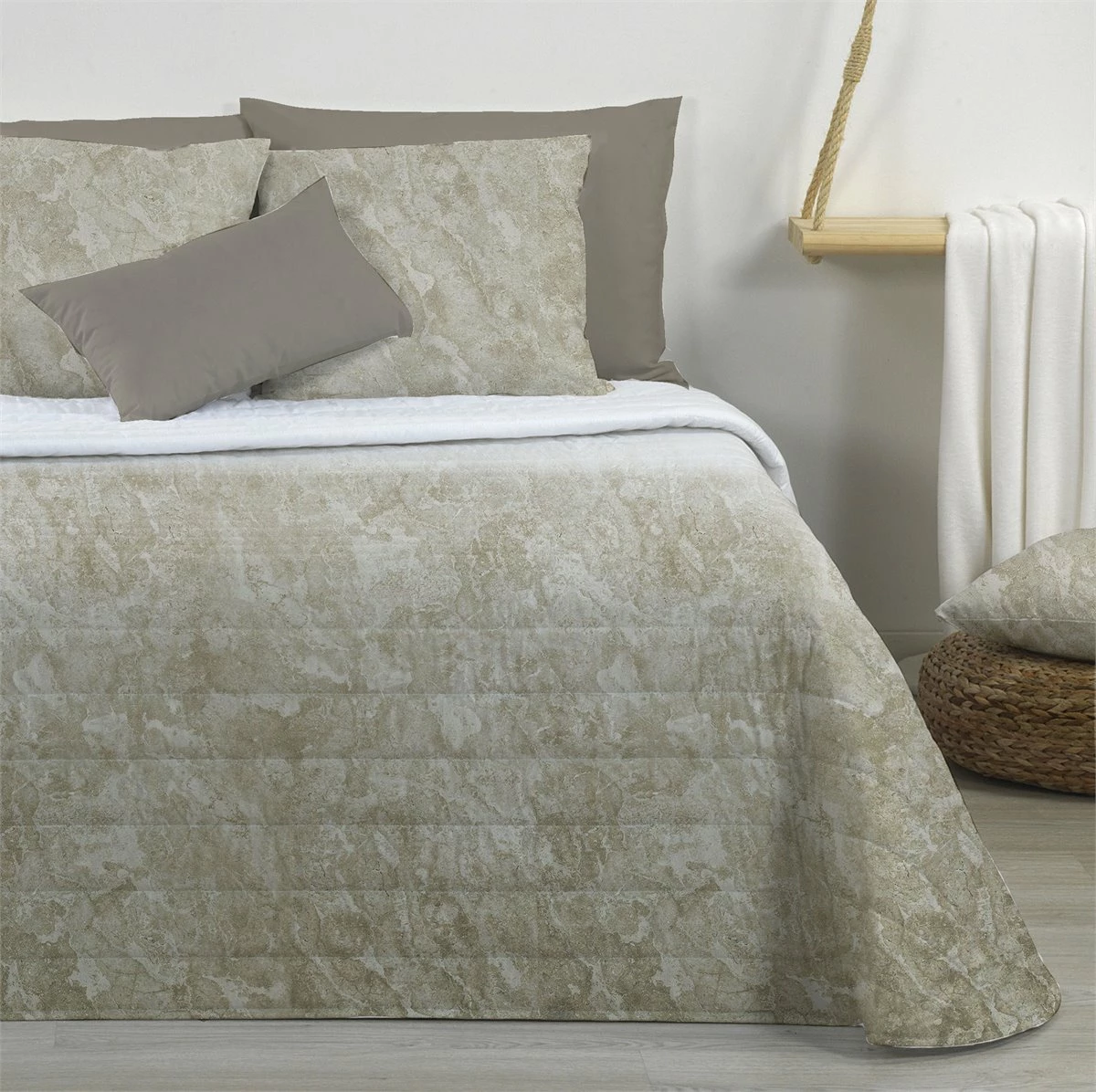 Colcha Bouti MARMOL Piedra 100gr Cama De 90 4 Colcha Bouti MARMOL Piedra 100gr Cama De 90 - Imagen 2