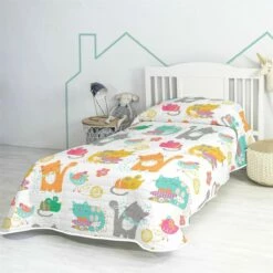 Cat & Mouse Colcha Cama 80/90 (180x260 Cm) Multicolor
