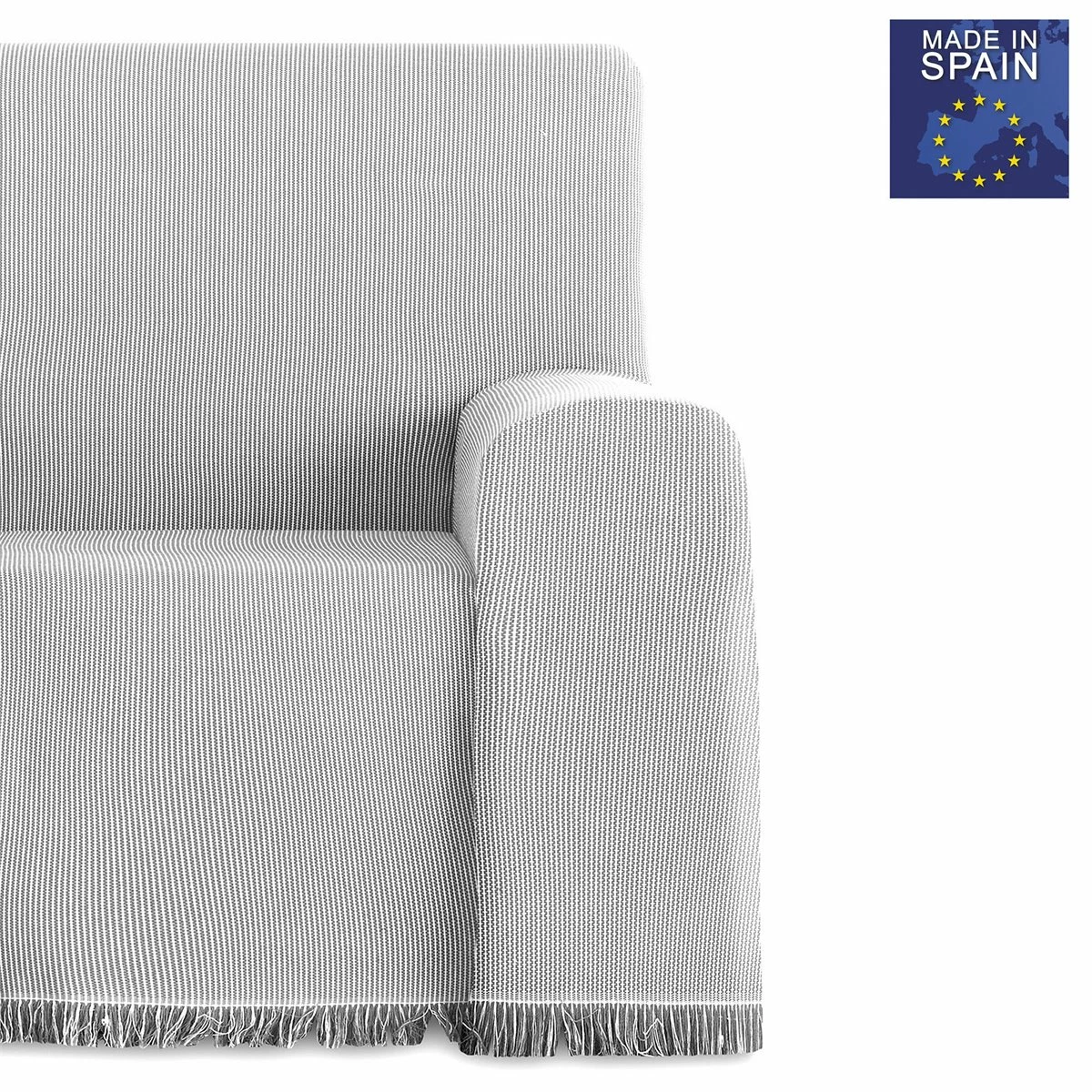 Vipalia Colcha Multiusos Sofa. Plaid Para Cama. Manta Foulard Cubresofa Cubrecama. Comoda Practica Y Suave. Poliester Algodon. Calidad Diseño. Paul 180 X 260 Cm Gris Claro 4 Vipalia Colcha Multiusos Sofa. Plaid Para Cama. Manta Foulard Cubresofa Cubrecama. Comoda Practica Y Suave. Poliester Algodon. Calidad Diseño. Paul 180 X 260 Cm Gris Claro - Imagen 2