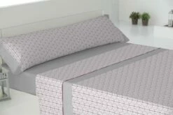 Juego De Sábanas 4 Piezas Cama 135cm + 2 Fundas Almohada Scandy Gris Donegal Collections