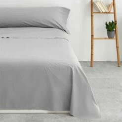 Vipalia - Juego De Sábanas Lisas 3 Piezas 50% Algodón - 50% Poliester. Modelo Rainbow Cama 135 Cm, Color Gris -Forros De Cama Ventas 2024 e739b00b4634ec0ef62c4b6286b18f70f00bf8dc 0dee987322f14aa5ad238c5286c00e37