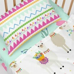 Cute Llamas Juego De Sábana Cuna (100x130 Cm) Multicolor -Forros De Cama Ventas 2024 e9dde17c2684c64c5c8aa82b2304586d7af51a9a a333158d7d7a4e6abdd3dc015f5ce5d7