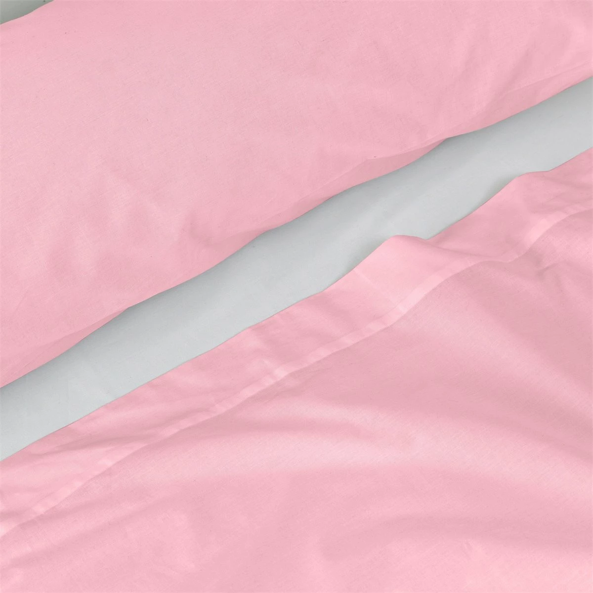 Basic Juego De Sábana Cama 80/90 (160x270 Cm) Rosa Palo 7 Basic Juego De Sábana Cama 80/90 (160x270 Cm) Rosa Palo - Imagen 5