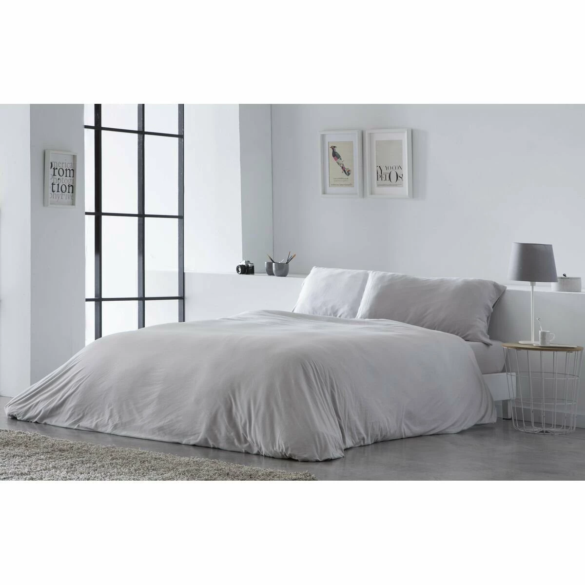 Funda Nórdica Naturals ELBA Gris Claro Cama De 90 (150 X 220 Cm) 11 Funda Nórdica Naturals ELBA Gris Claro Cama De 90 (150 X 220 Cm) - Imagen 9